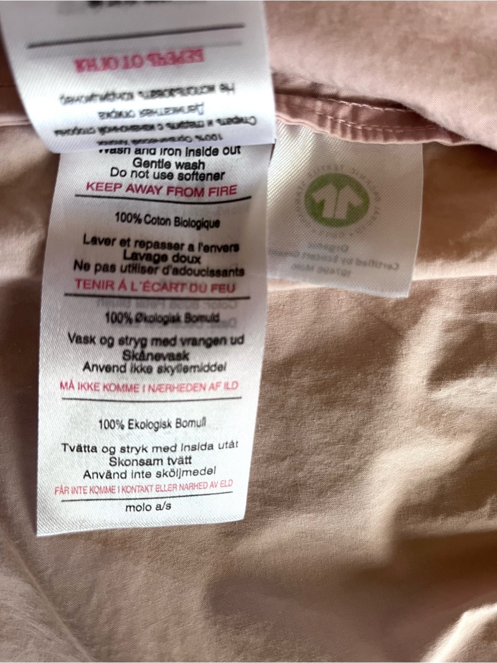 Molo Casta Organic Cotton Loose Fitting Dress 8-10 - Picture 11 of 12